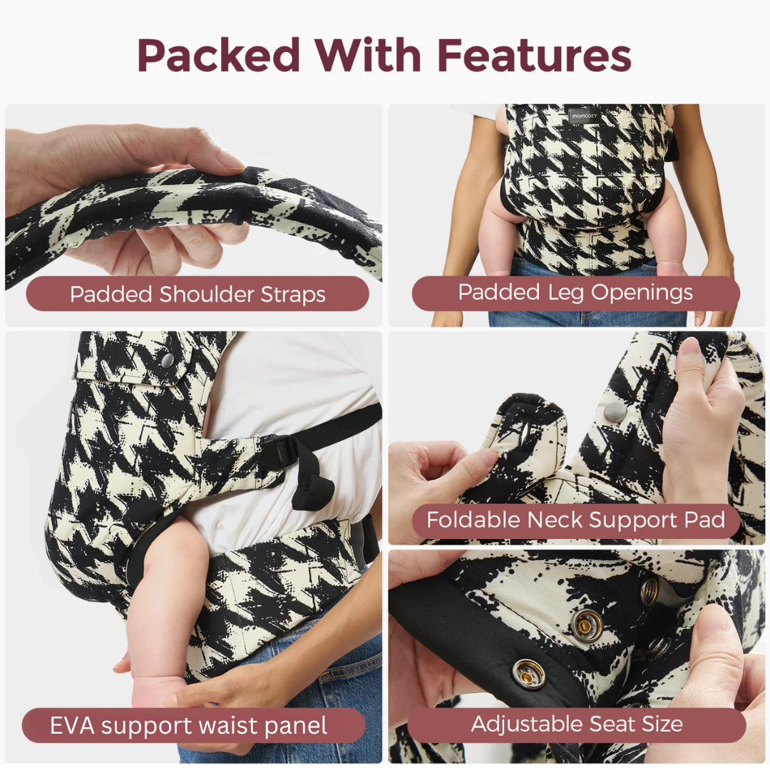 Houndstooth Cotton BackRelief Carrier